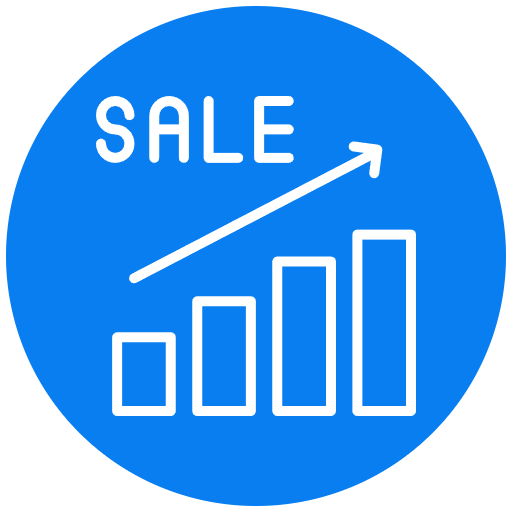 Graph with arrow pointing upward Icon